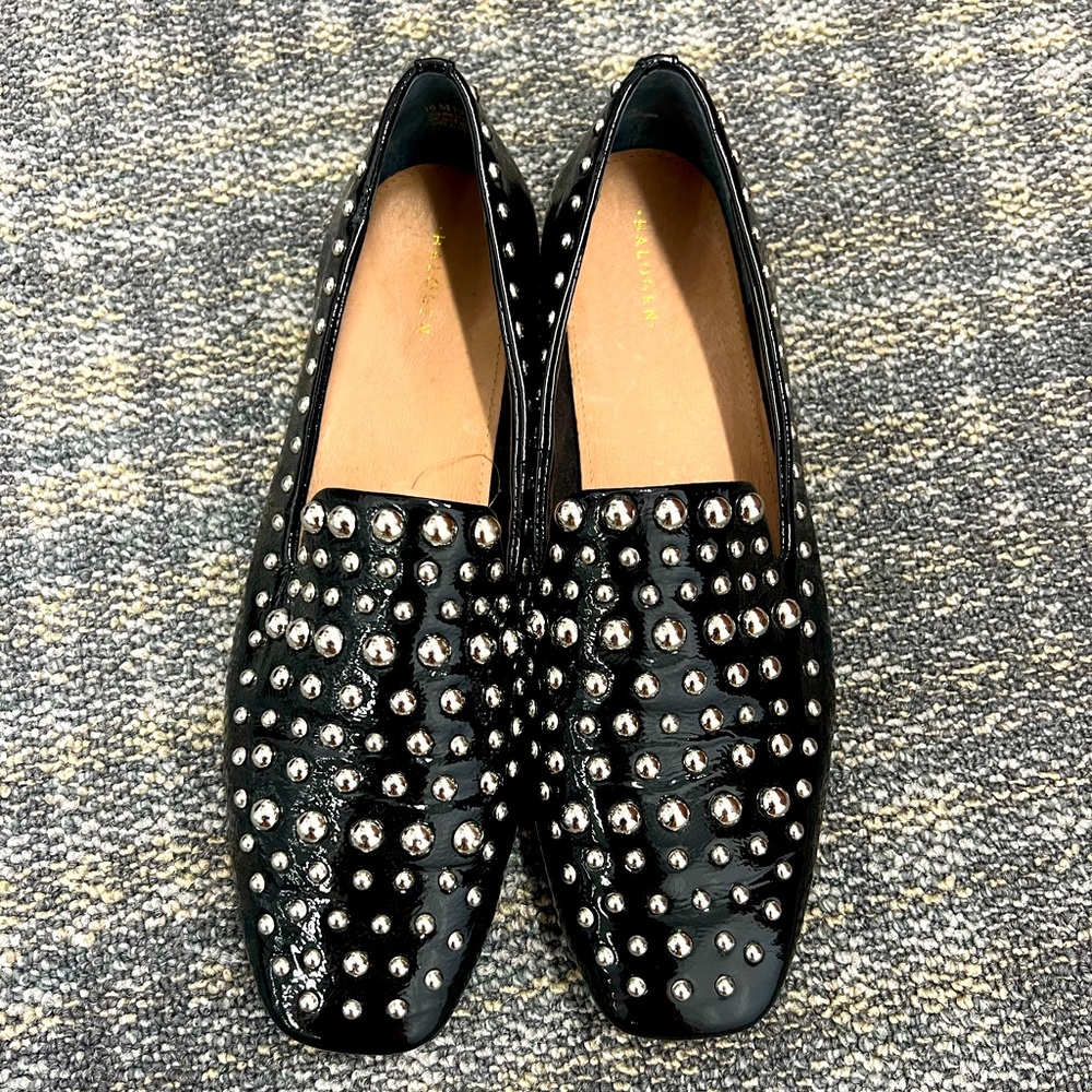 ✨Halogen Patent Leather Stud Loafers